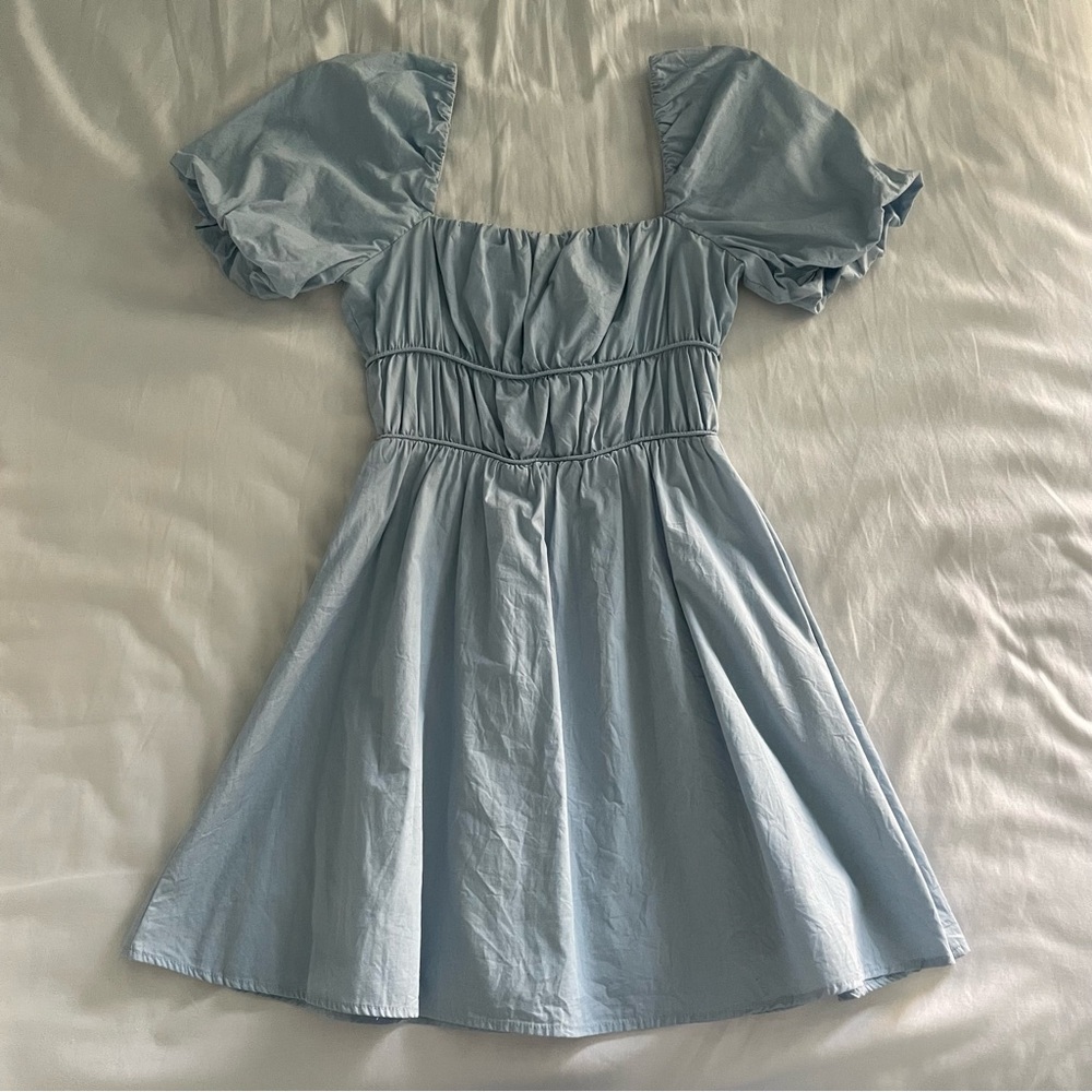 Light blue babydoll dress
